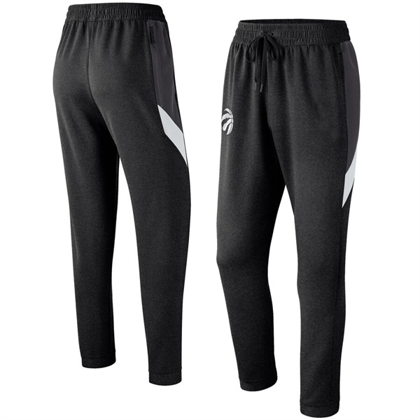 Men's Toronto Raptors Black Performance Showtime Basketball Pants - Click Image to Close